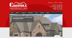 Desktop Screenshot of carrollroofing.com